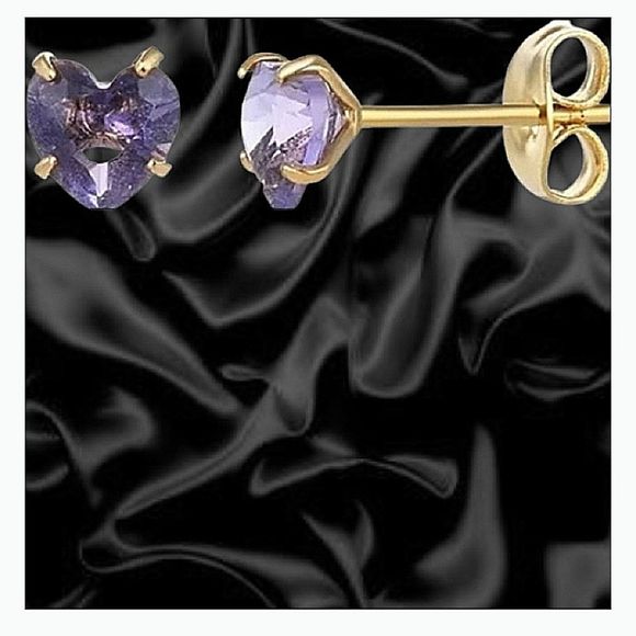 Jewelry - 18kHeart Earrings🐍